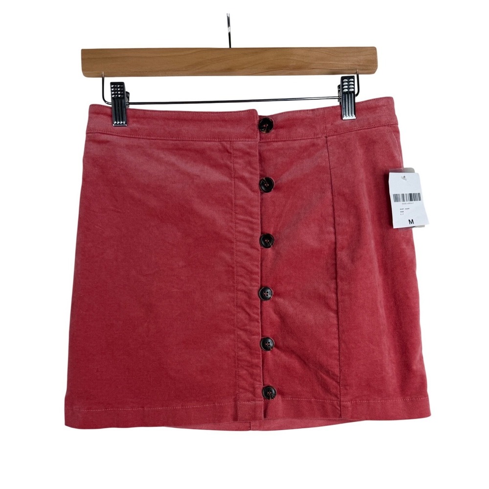 NWT Forever 21 Button‎ Side Mini Skirt size Medium In Rose